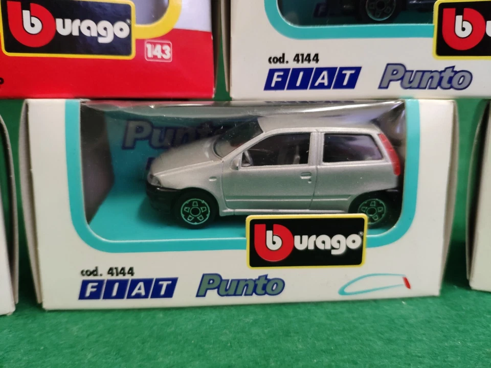 BURAGO 1:43 LOTTO MODELLI FIAT PUNTO PROMO PROMOZIONALI IN BOX MACCHININE 🔺🔺🔺 - Immagine 4 di 4