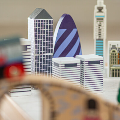 Tidlo Wooden City Of London Train Set, Train Sets For Kids - Over