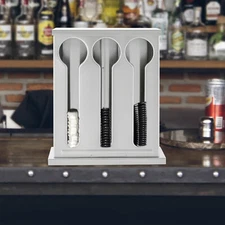 Stainless Steel Utensil Dispenser For Spoon Fork Utensil Holder Station