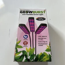 Bell + Howell GROWBURST LED Indoor Grow Light With 3 Adjustable Head Lights