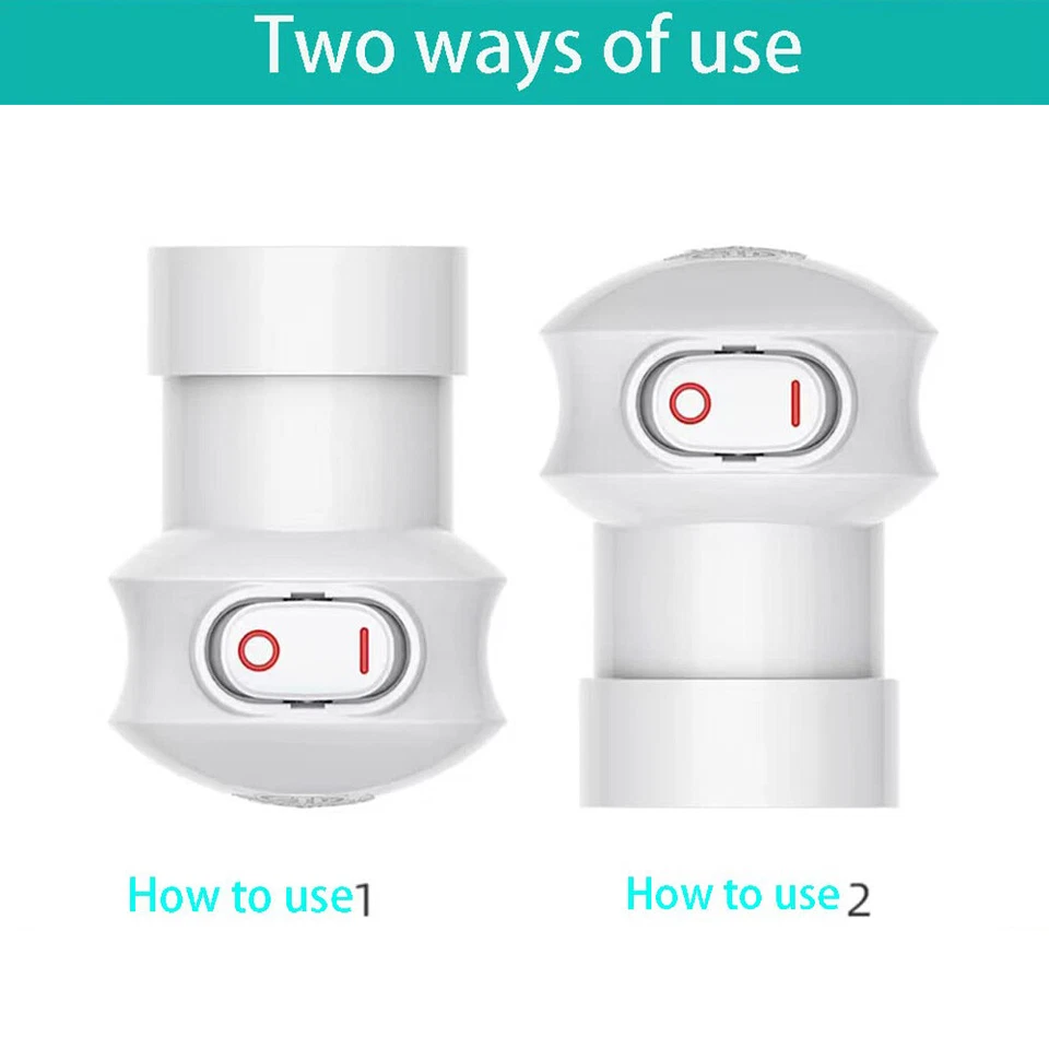E26/E27 3 Prong Light Bulb Base Socket 360° Rotatable US Standard Lamp Holder - Image 4 of 4