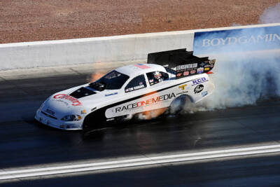 Tim Gibbons Chevrolet Nhra Funny Car Smokes Tires Drag Racing Old Photo