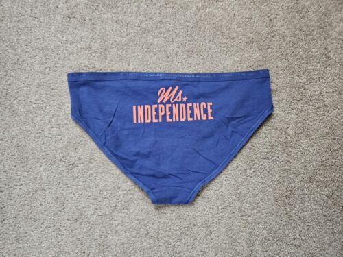 Neuf avec étiquettes culotte hiphugger en coton Victoria's Secret Ms Independence 4th of July taille M - Photo 1/5