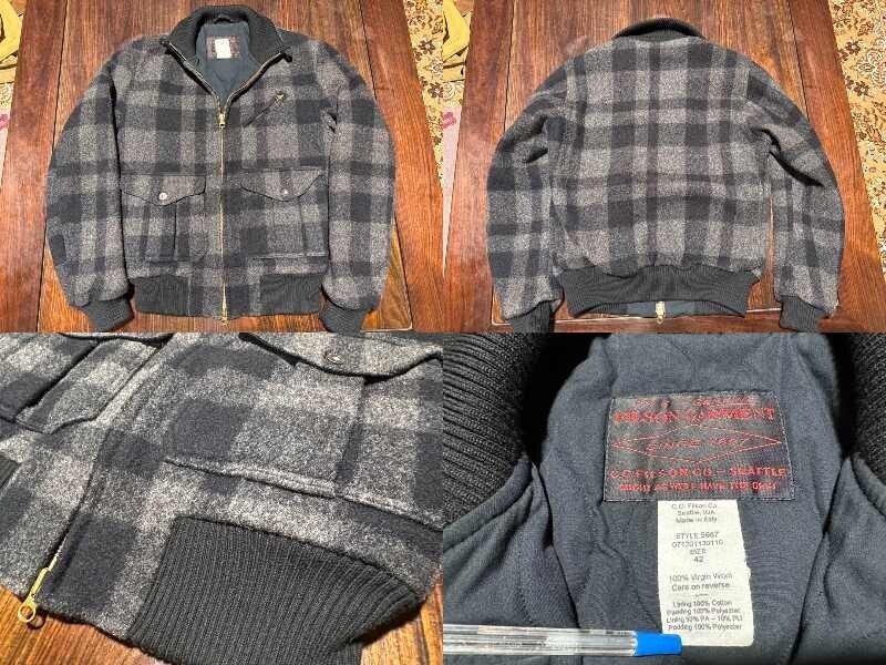 FILSON Mackinaw Wool Bomber Jacket Size 42 Used | eBay