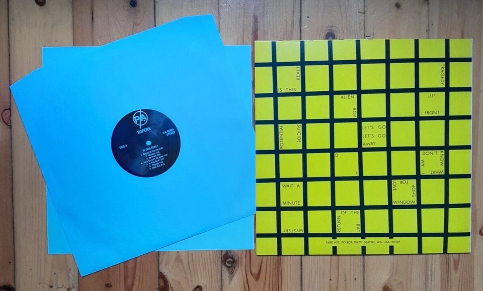 WIPERS Is This Real? LP +Insert, Repress | NM | Park Avenue Records US - Bild 2 von 2