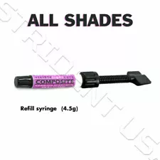 Prime Dent Light Cure Micro Hybrid Composite Dental Resin - 4.5 g  All Shades