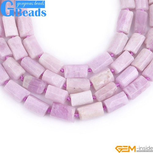 Natural Assorted Gemstone Faceted Tube Column Beads for Jewelry Making 8x12mm - Picture 146 of 192
