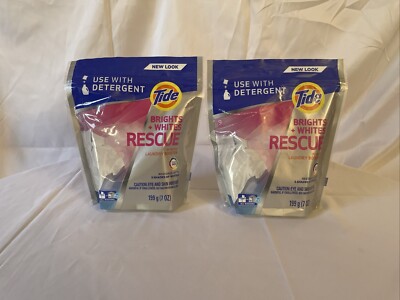 2 Tide Brights & Whites Rescue In Wash Laundry Booster 9 Count Ea. - 18 Total