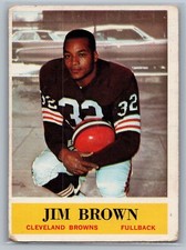 1964 Philadelphia - Jim Brown #30 - HOF G-VG (No Creases) *TEXCARDS*