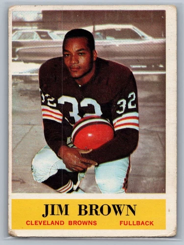 1964 Philadelphia - Jim Brown #30 - HOF G-VG (No Creases) *TEXCARDS*