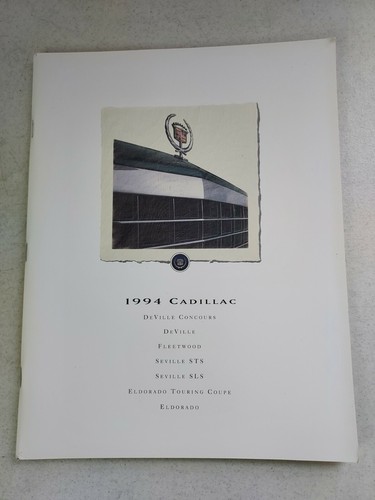 1994 Cadillac Deville Eldorado Fleetwood Seville Dealer Brochure Book 10" x 13"