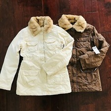 OLD NAVY Girls Winter Outerwear Coat Jacket Faux Fur Trim Size L Large, CHOOSE 1