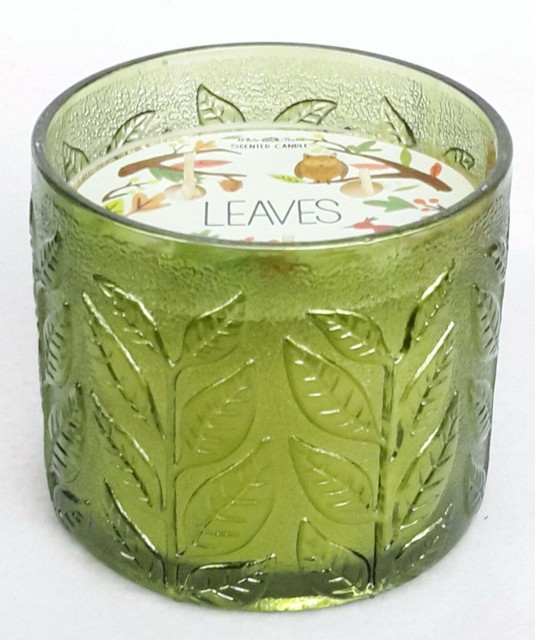 1 Bath Body Works White Barn Leaves 3 Wick Scented Wax Large
