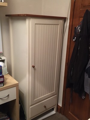 Ikea Childrens Kids Childs White Wardrobe Used Ebay