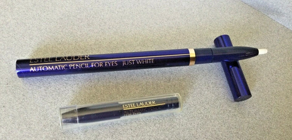 Estee Lauder Automatic Pencil Eyeliner + Refill in JUST WHITE ~Rare Discontinued - Image 4 of 4