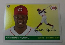 2020 Topps Archives ARISTIDES AQUINO 1955 Style Base Rookie Card Reds RC #6