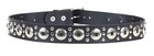 Western Concho Stud Genuine Leather Belt Punk Goth Rockabilly Bikers Cowboy Belt