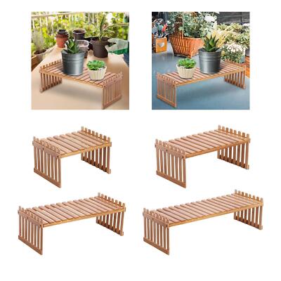 Tischplatte Pflanzenständer Organizer Aufbewahrung Regal Holz Modern Mehrzweck Blume