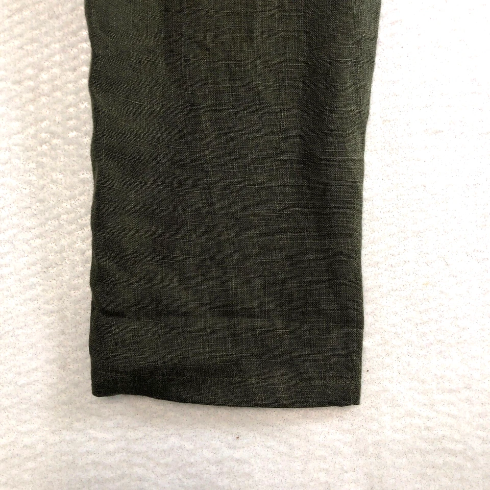 Chaqueta Blazer Difera Mujer Lino Elea Talla Única Verde Oliva Abotonada Manga Larga Foto 3 de 4