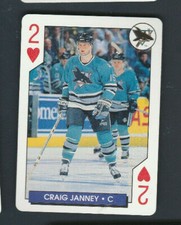 1995-96 Bicycle Sports Collection NHL Hockey Aces Craig Janney