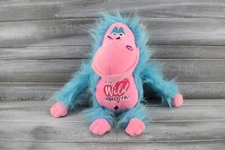 I'm Wild About You KIPP Brothers Monkey Plush Soft Toy Stuffed Animal Blue Pink