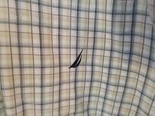 Nautica Men's Short Sleeve Shirt Size 2XL XXL 80's Two Ply Cotton Dry Cleaned