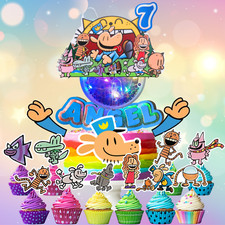 Dog Man Cat Kid Cake Party Supplies birthday balloon theme decoration cupcake