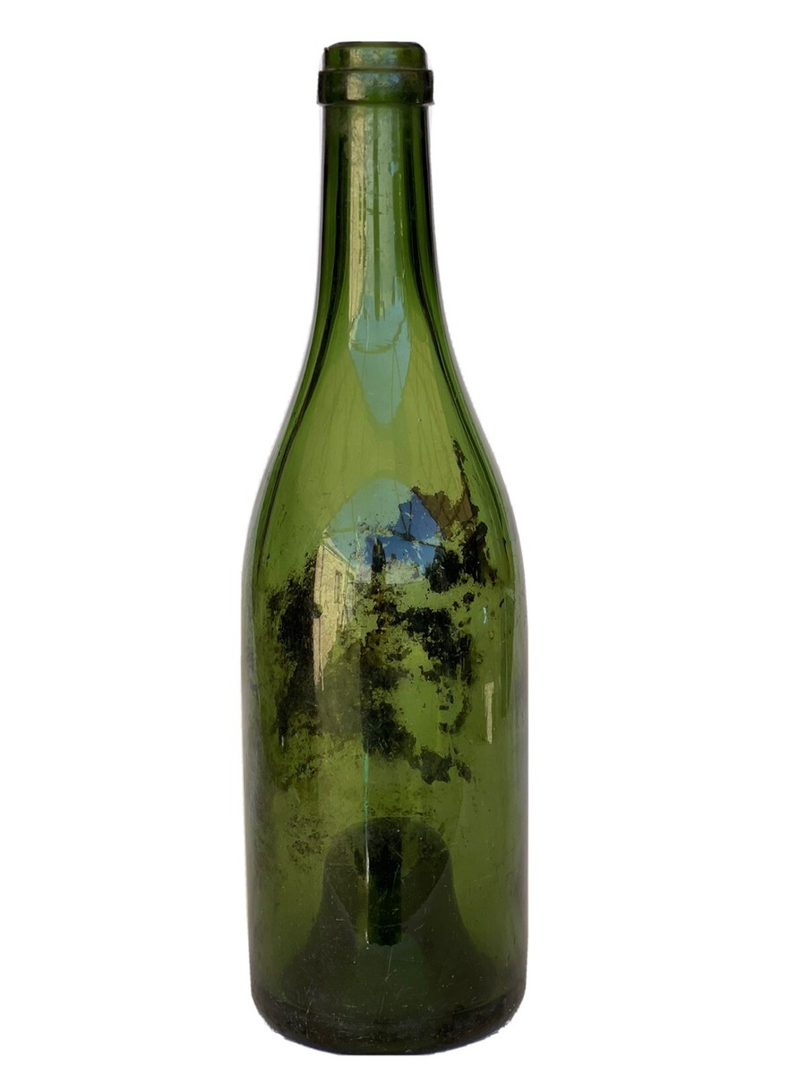 花瓶・フラワースタンド VINTAGE GREEN BOTTLE FROM WINE ORIGINAL Antique Green bottles ,Wine Century glass vintage. B | eBay