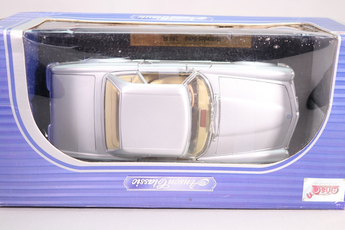 LJ790 ANSON CLASSIC 30380 1/18 1:18 Voiture Mercedes Benz 280 SL silver