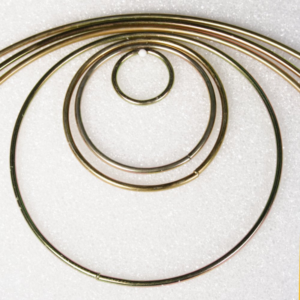 Dreamcatcher Rings Metal Macrame Rings Welded (Free Shipping) Choose Size