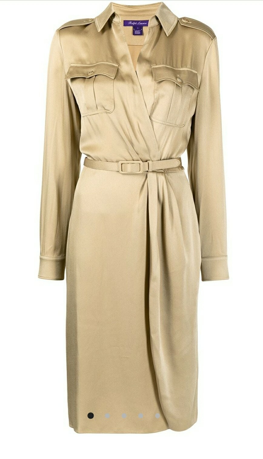 Ralph Lauren Purple Label Ellington Military Shirt Dress RRP $2999