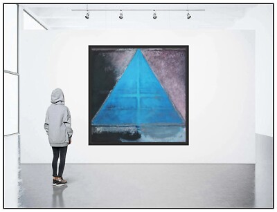 Ronaldo De Juan Large Original Painting On Canvas Abstract Signed Framed Artwork