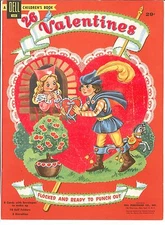 VINTGE UNCUT 1949 26 VALENTINES PUNCHOUT PAPER DOLL~DELL~ORG SZ~LASR REPRODUTION