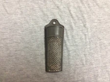Vintage Small Hanging Metal Tin Spice Grater w/Hinged Lid
