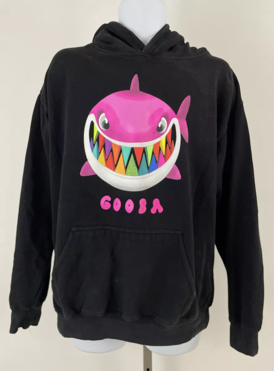 Tekashi 6ix9ine Gooba Hoodie Shark Rainbow Black Men s Size Large