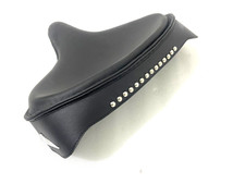 POLICE SOLO SEAT HARLEY GONNA IN PELLE NERA Knucklehead Panhead Shovel TC Bobber