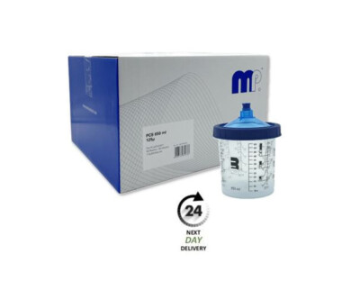 Mipa PCS 650 ml Mischbechersystem 125 µ, 50 Becher, 50 Deckel, 1 Außenbecher