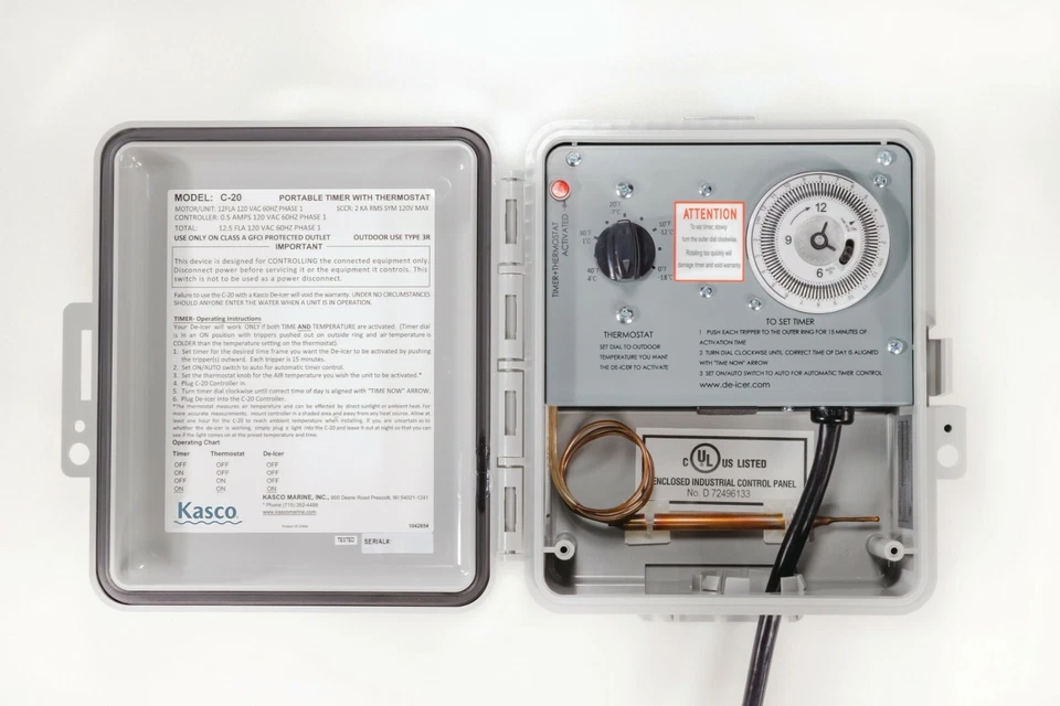 Kasco De-Icer C-20 Thermostat Control Box, Time and Temperature Controller - Image 3 of 4