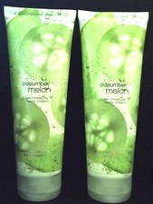 Bath Body Works CUCUMBER MELON Triple Moisture Body Cream, 8 oz/226 g, NEW x 2