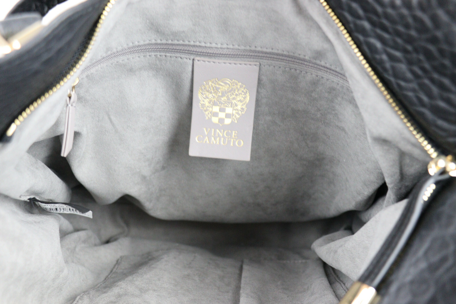 Vince Camuto Solid Embossed Leather Shoulder Tote… - image 8