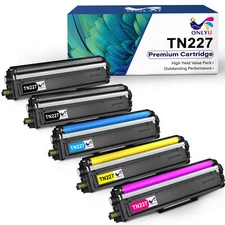 5x Toner Cartridges for Brother TN227 223 HL-L3290CDW HL-L3230CDW MFC-L3770CDW