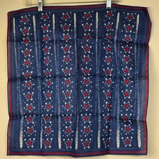 Star Bandana Handkerchief Red White Blue Scarf Headwrap Western Patriotic USA