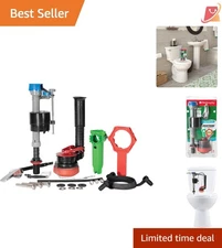 Toilet Repair Kit Plastic 2 Inch Multicolor Includes Fill Flush Valve Hardware