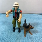 Vintage 1987 Hasbro GI Joe - Law & Order 3.75” figure w/Dog