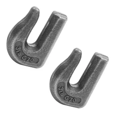 2PK Weld On Grab Chain Hooks G7 3/8" G-70 Bucket Back Hoe Trailer New