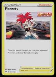 Flannery 139/198 Chilling Reign Uncommon Trainer Supporter