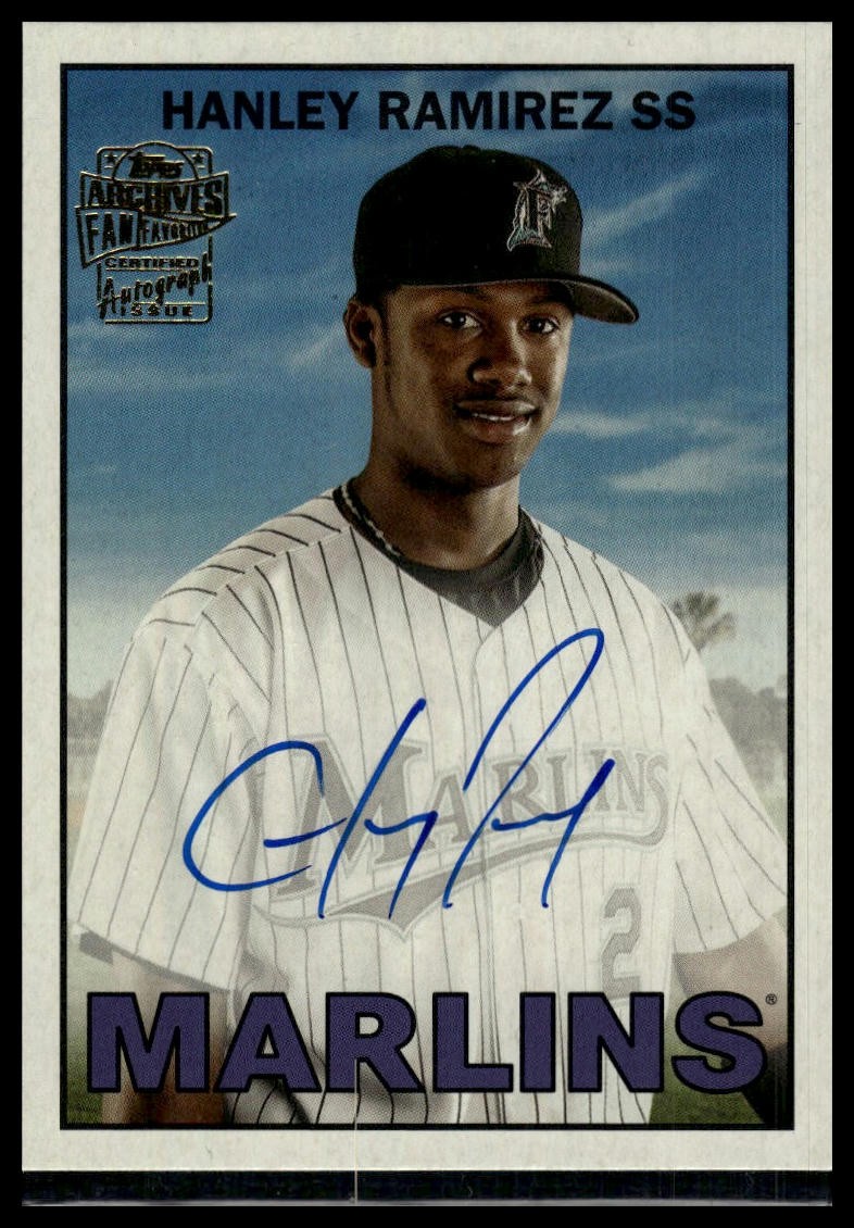 2025 Topps Archives #67FFA-HR Hanley Ramirez Fan Favorites Auto