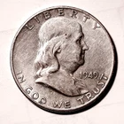 1949-S Franklin Half Dollar, AU #2454