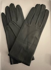 VTG made In Italy Leather Gloves Grey 7