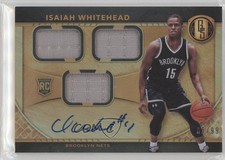 2016 Panini Gold Standard Rookie Jersey Triple 35/99 Isaiah Whitehead Auto 1a3